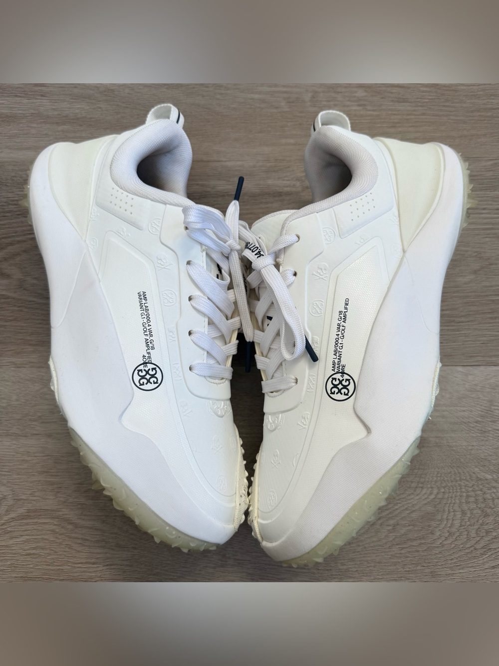 G/FORE G18 Embossed Skull & Tees Golf Sneaker White Men's Size 9.5